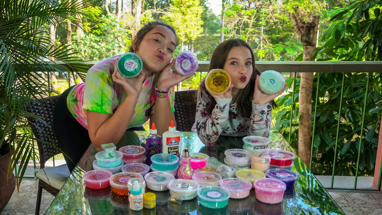 Oficina de slime da Magic Lazer com a mesa montada